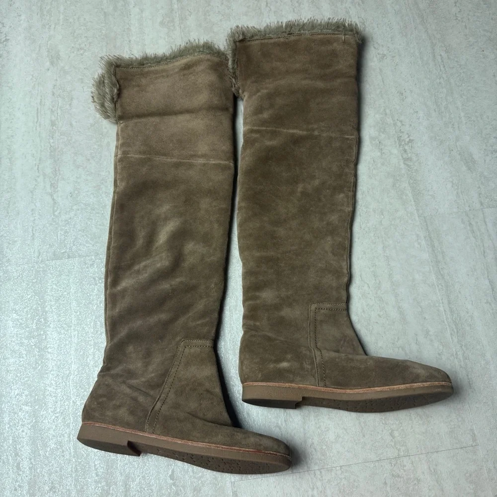 Sam Edelman Orlando Suede Boots with Faux fur